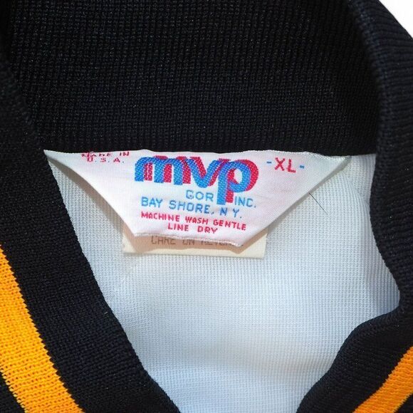 MVP Vintage 80s 90s Iowa Hawkeyes Satin Bomber Jacket Made in USA XL - Picture 3 of 7
